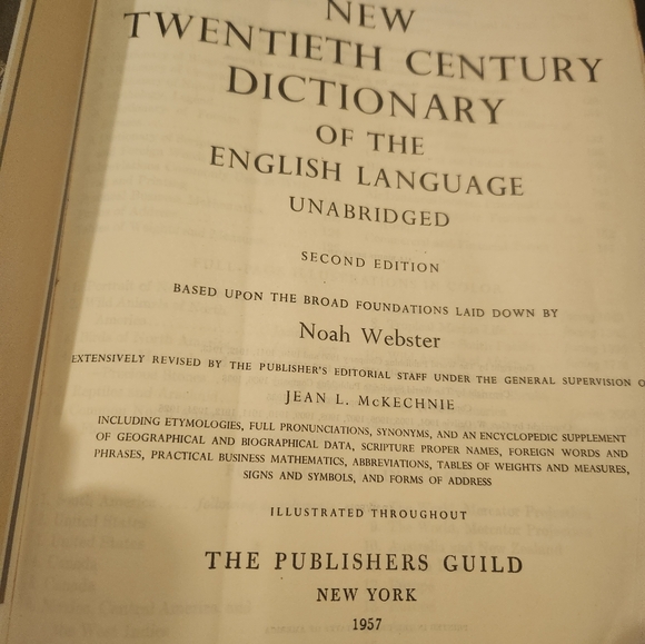 Websters 20th century dictionary 1957 - Picture 2 of 3